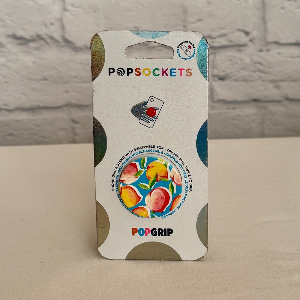 New PopSockets PopGrip JUST PEACHY Universal Phone Tablet Holder Stand Grip